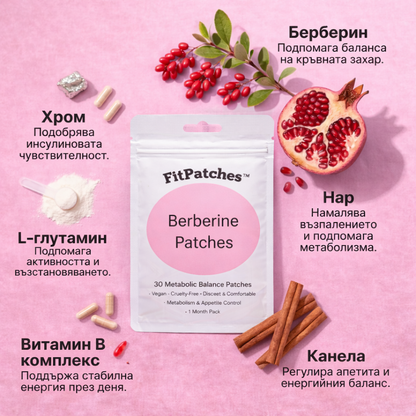 FitPatches берберинови пластири (общо 30 пластира)